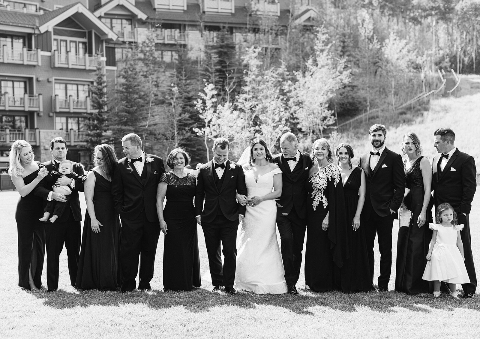 a family photo taken during a wedding at montage deer valley in park city utah. photo by megan robinson photography