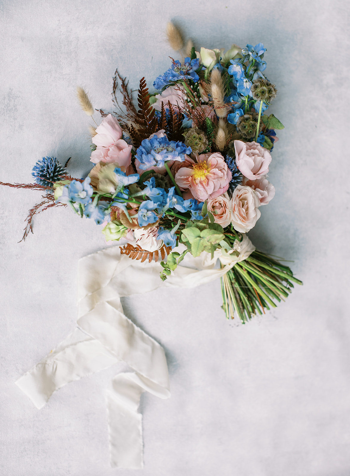 a bridal bouquet with summer flowers for a park city wedding in utah